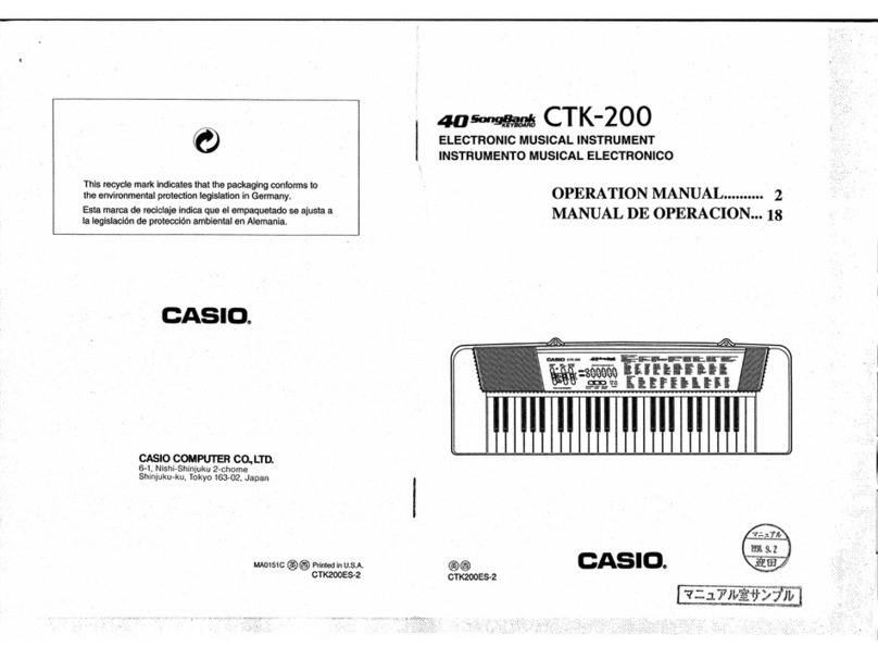 Casio CTK-200 Operation manual