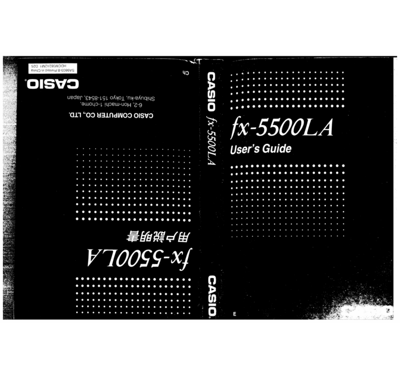 Casio fx-5500LA User manual