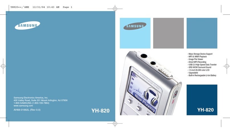 Samsung YH-820 User manual