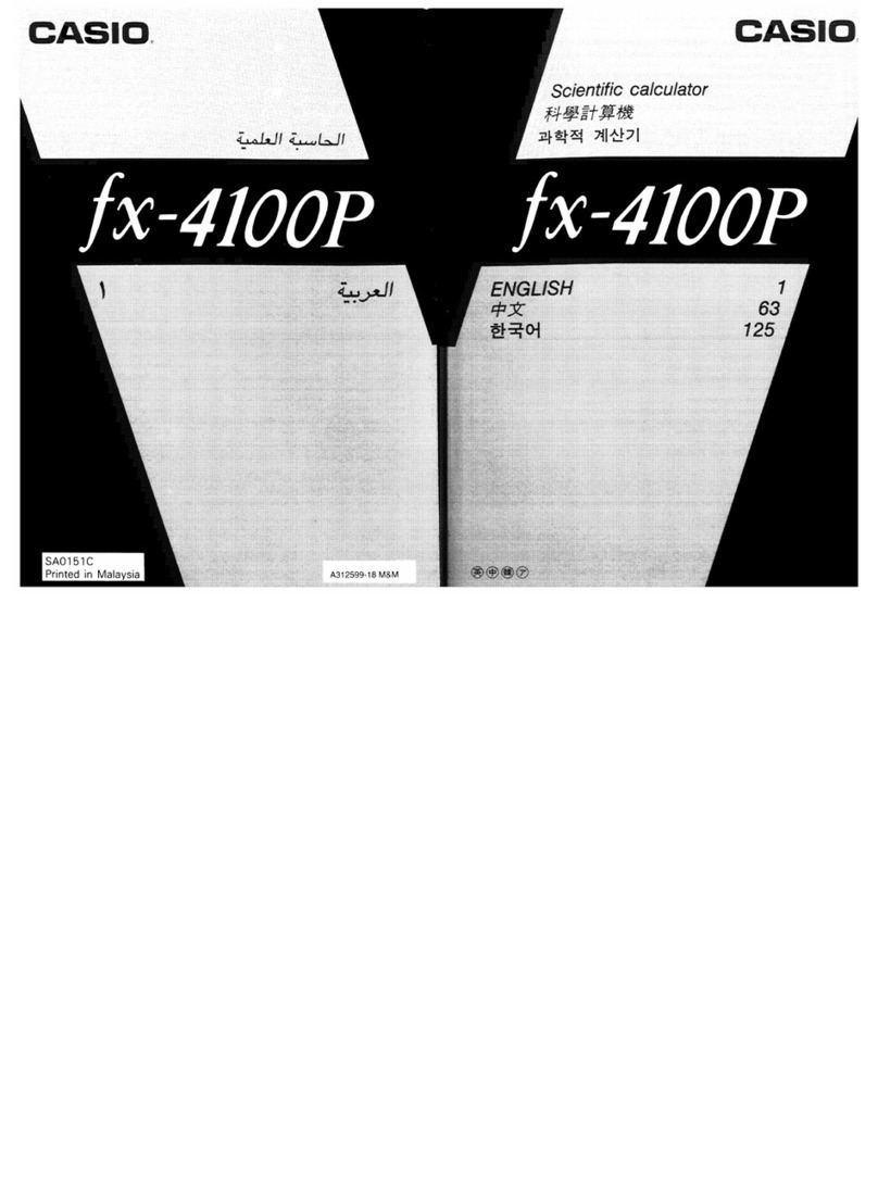 Casio fx-4100P user manual
