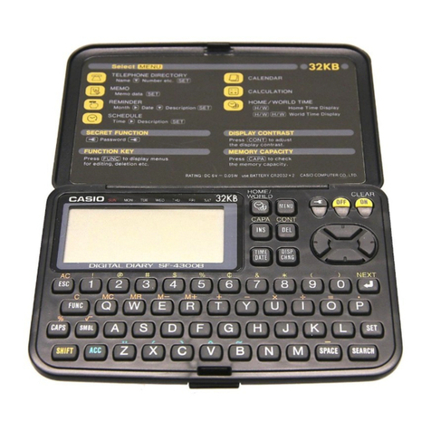 Casio SF-4300B User manual