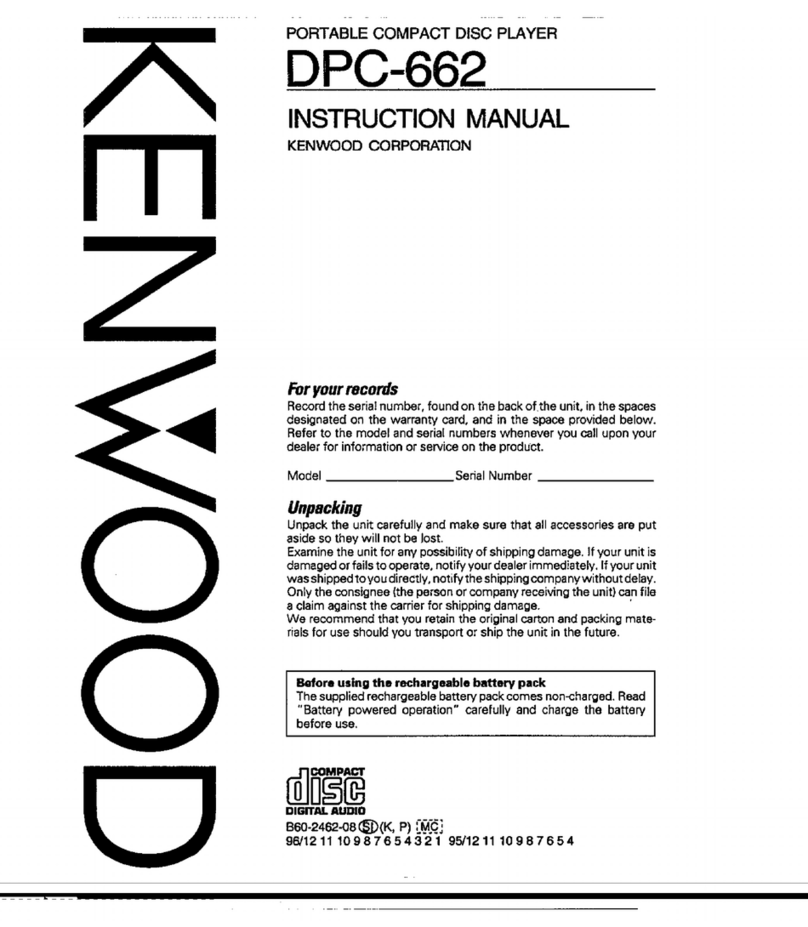 Kenwood DPC-662 User manual