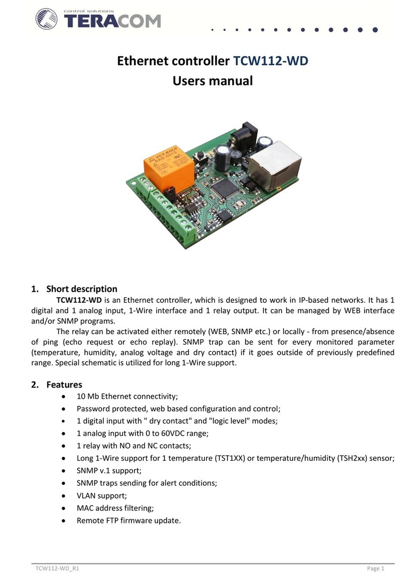 Teracom TCW112-WD user manual