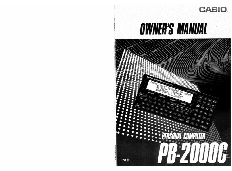 Casio PB-2000C User manual
