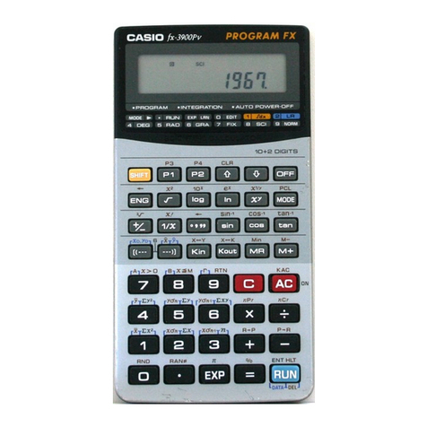 Casio fx-3900Pv user manual