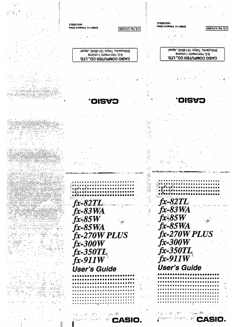Casio FX-82TL User manual