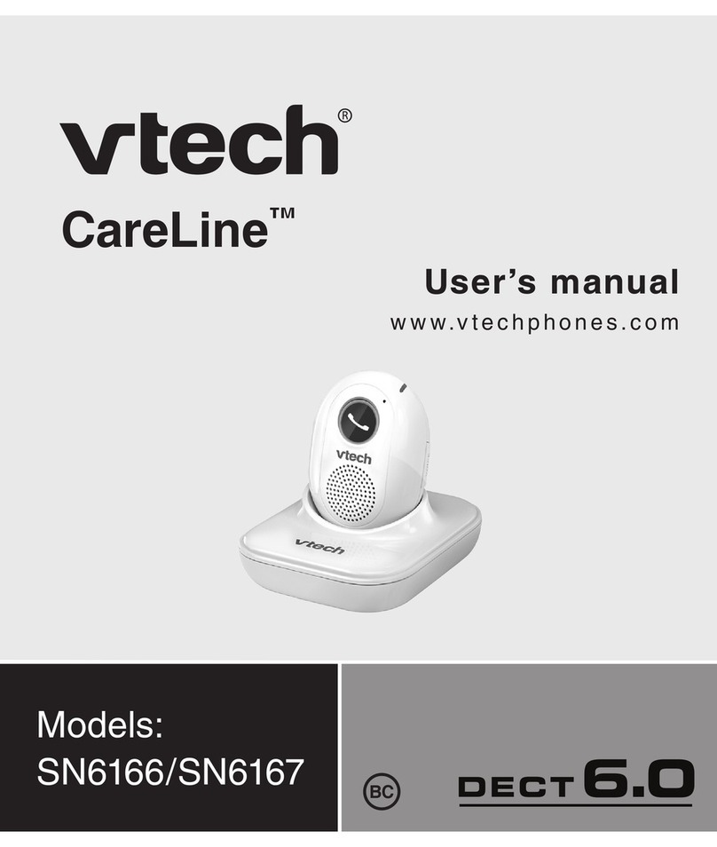 V-tech CareLine SN6166 User manual