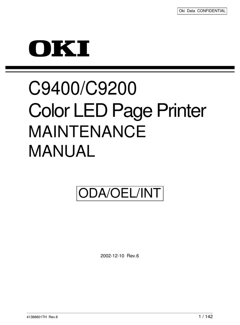 Oki C 9400 Maintenance manual