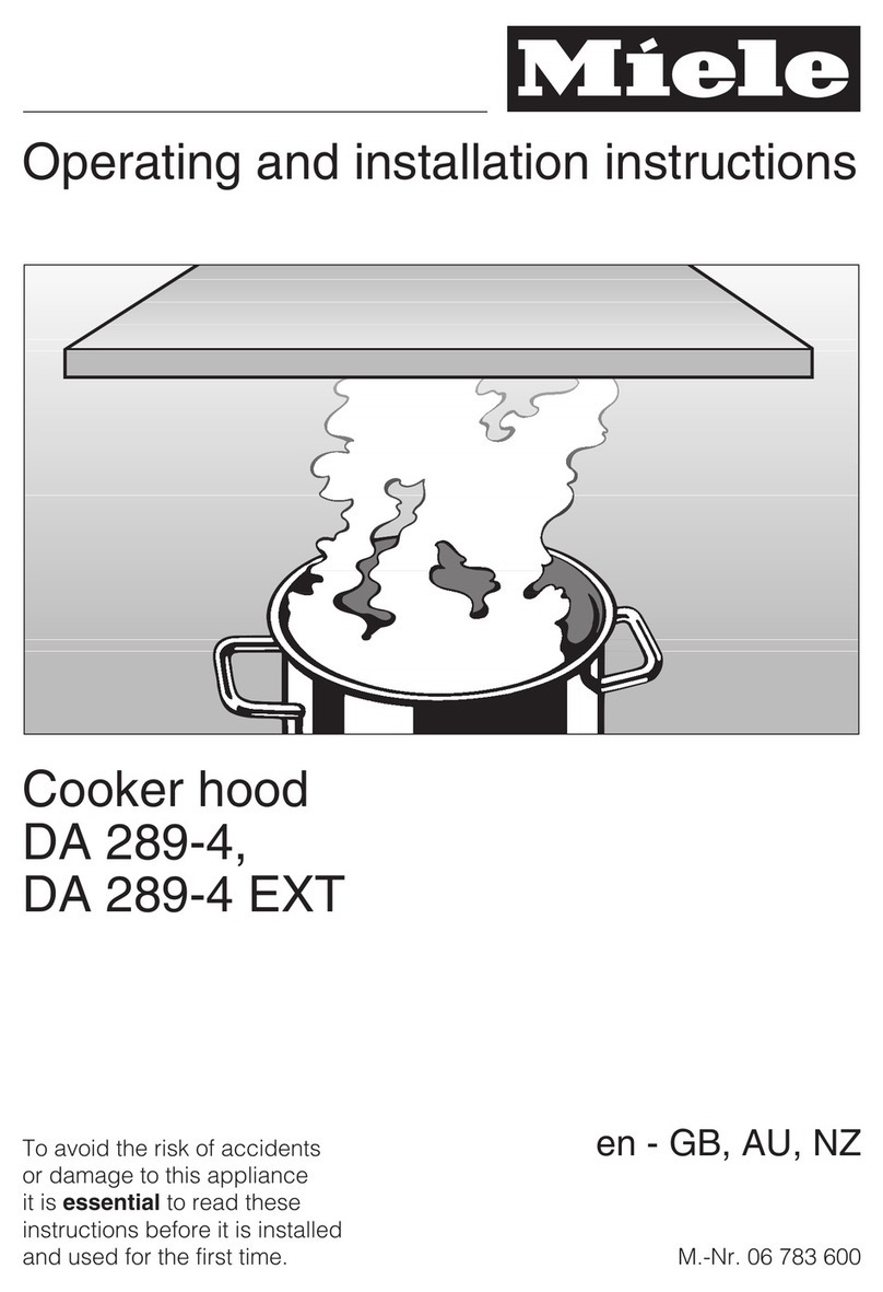 Miele DA 289-4 EXT User manual Miele DA 289-4 EXT User manual