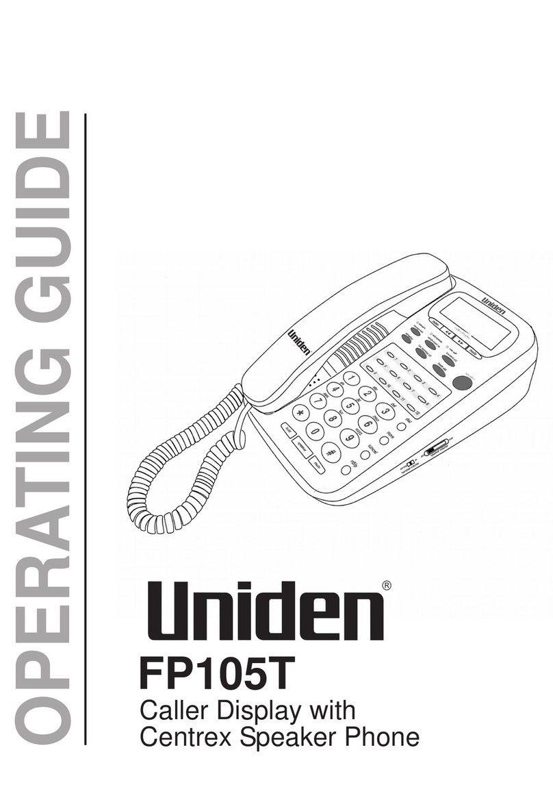 Uniden FP105T operating guide