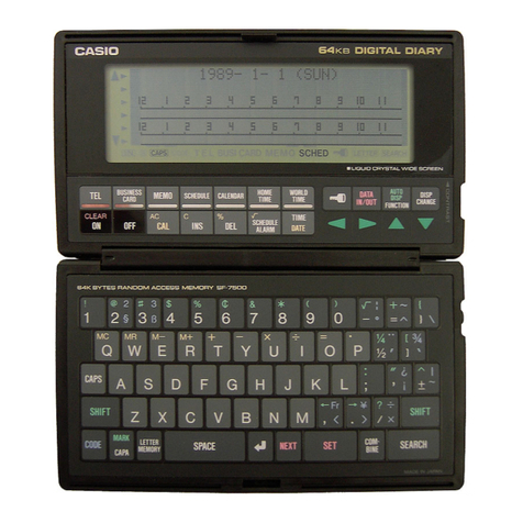 Casio SF-7500 User manual Casio SF-7500 User manual