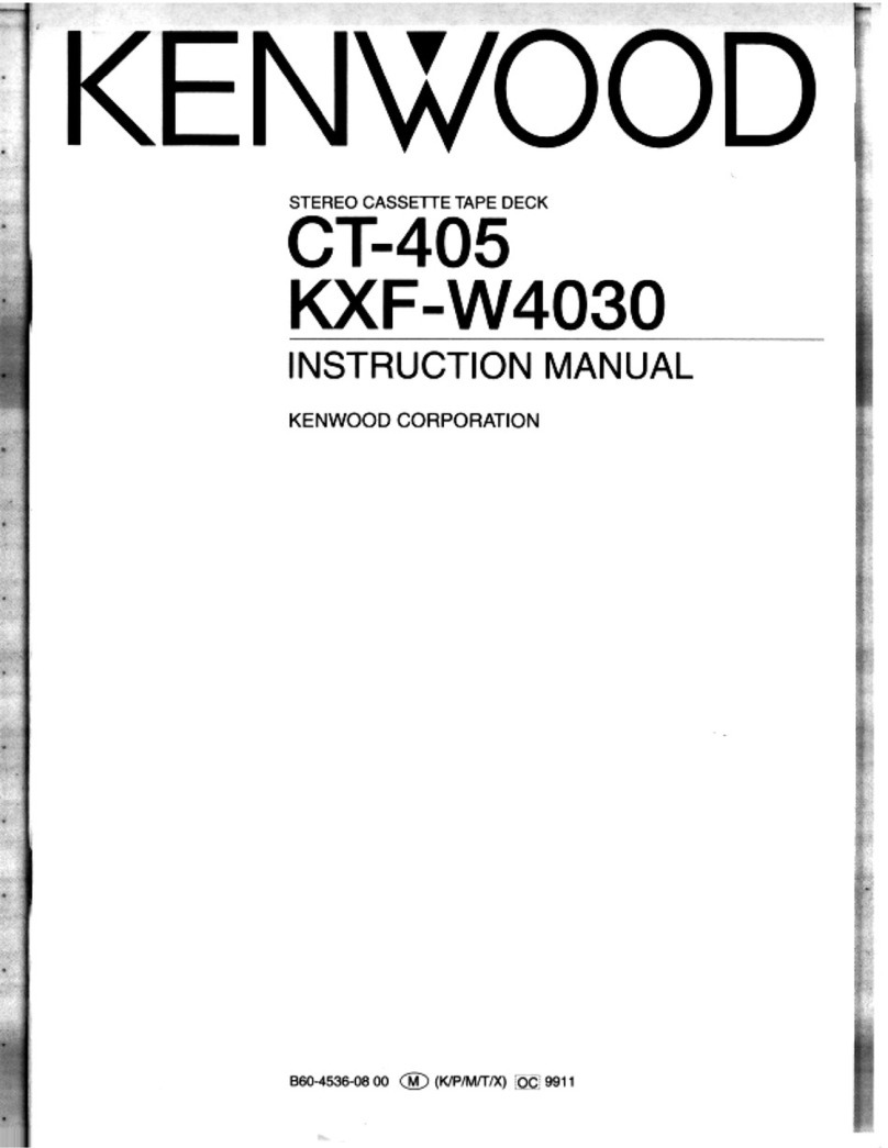 Kenwood CT-405 instruction manual