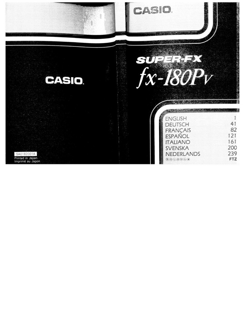 Casio fx-180Pv User manual