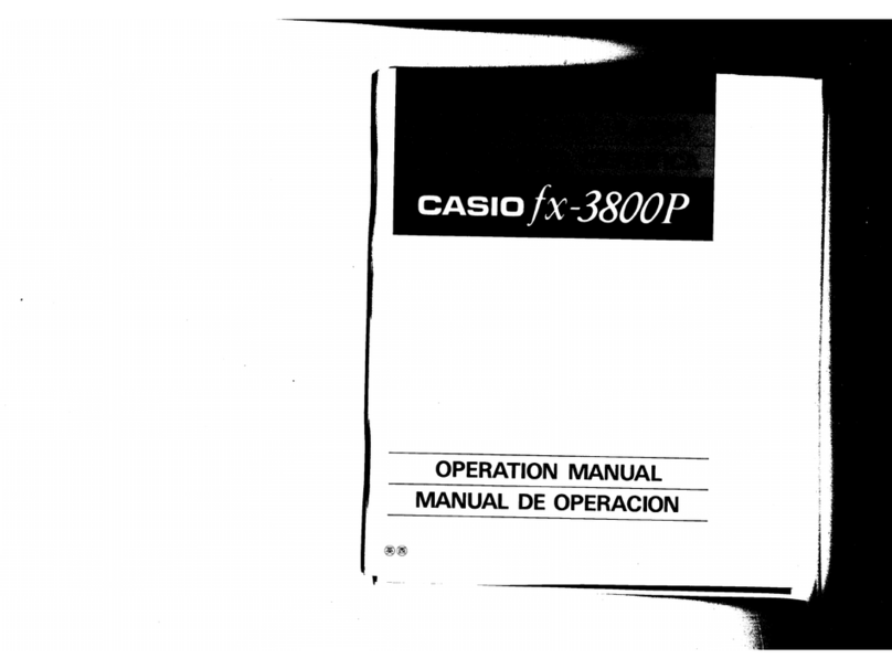 Casio fx-3800P User manual
