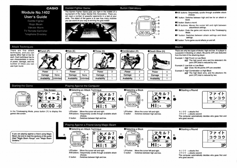 Casio 1402 User manual Casio 1402 User manual
