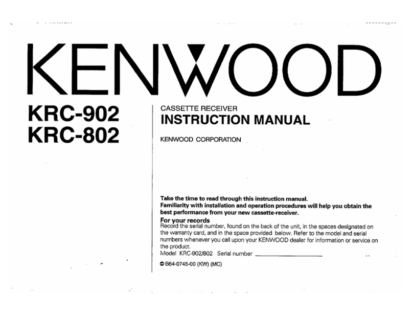 Kenwood KRC-902 User manual