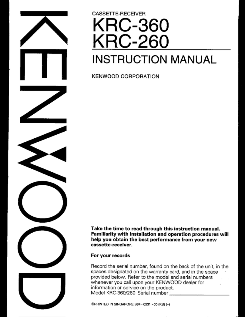 Kenwood KRC-360 User manual
