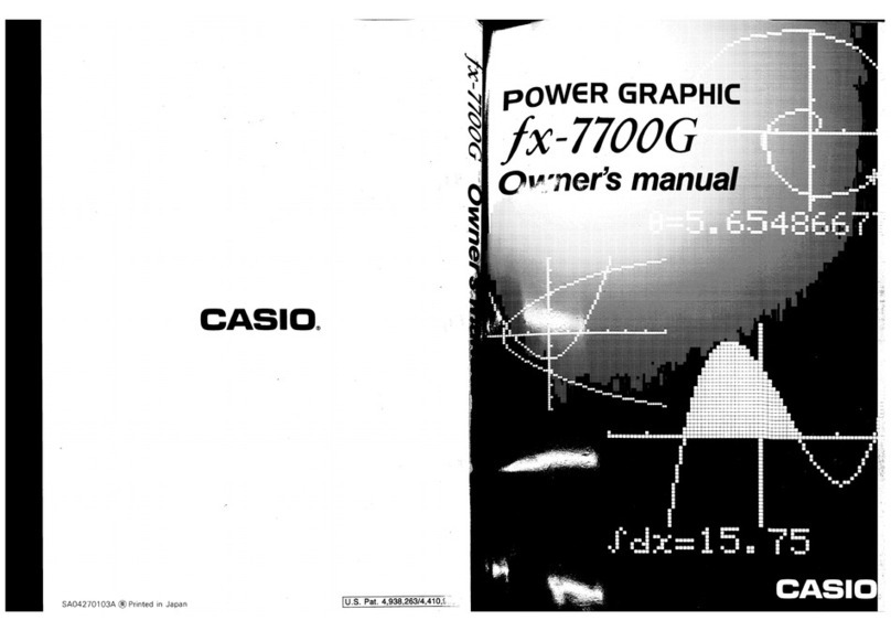 Casio fx-7700G User manual