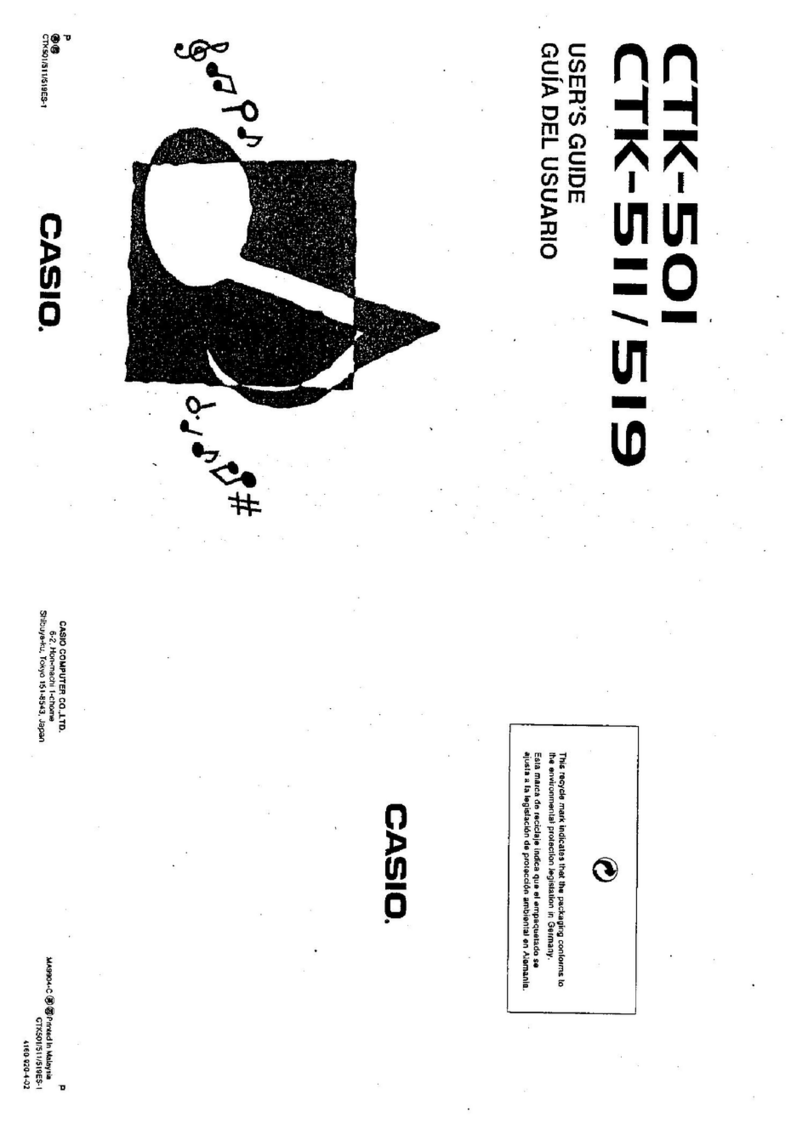 Casio CTK-501 user guide