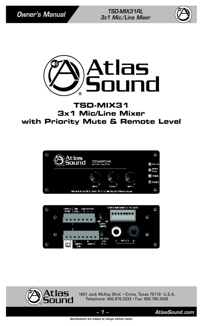 Atlas TSD-MIX31RL owner's manual