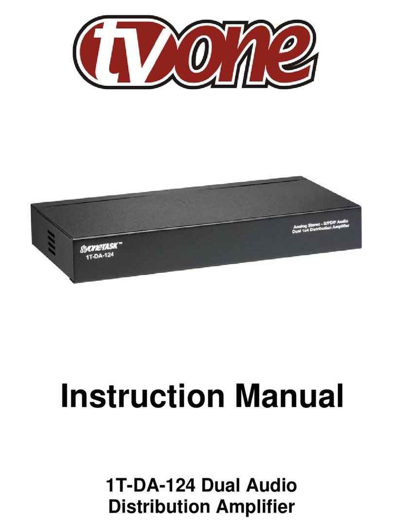 TV One Multimedia Solutions 1T-DA-124 instruction manual