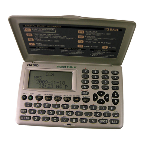 Casio SF-3700A User manual Casio SF-3700A User manual