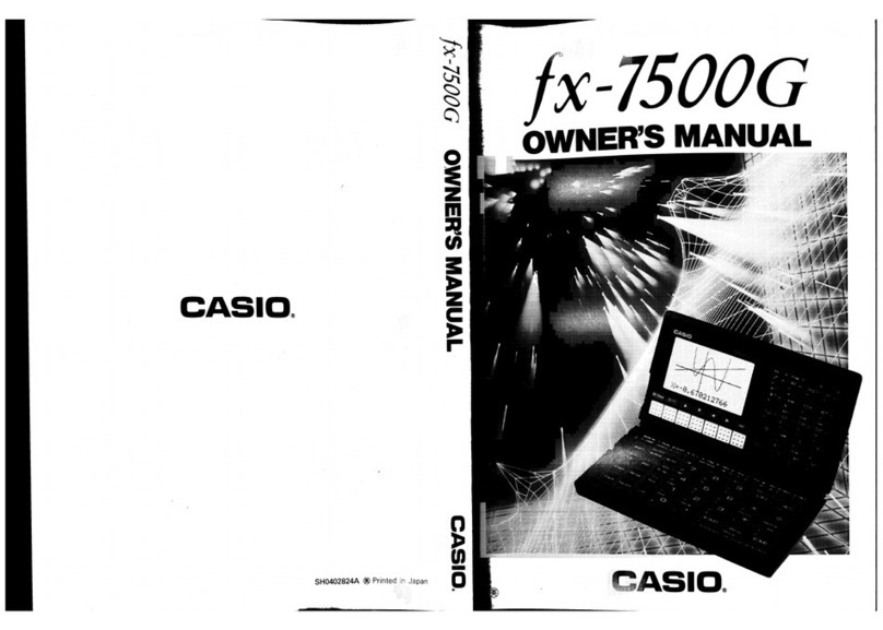 Casio fx-7500G owner's manual
