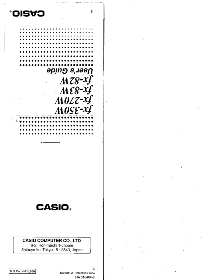 Casio FX-350W User manual