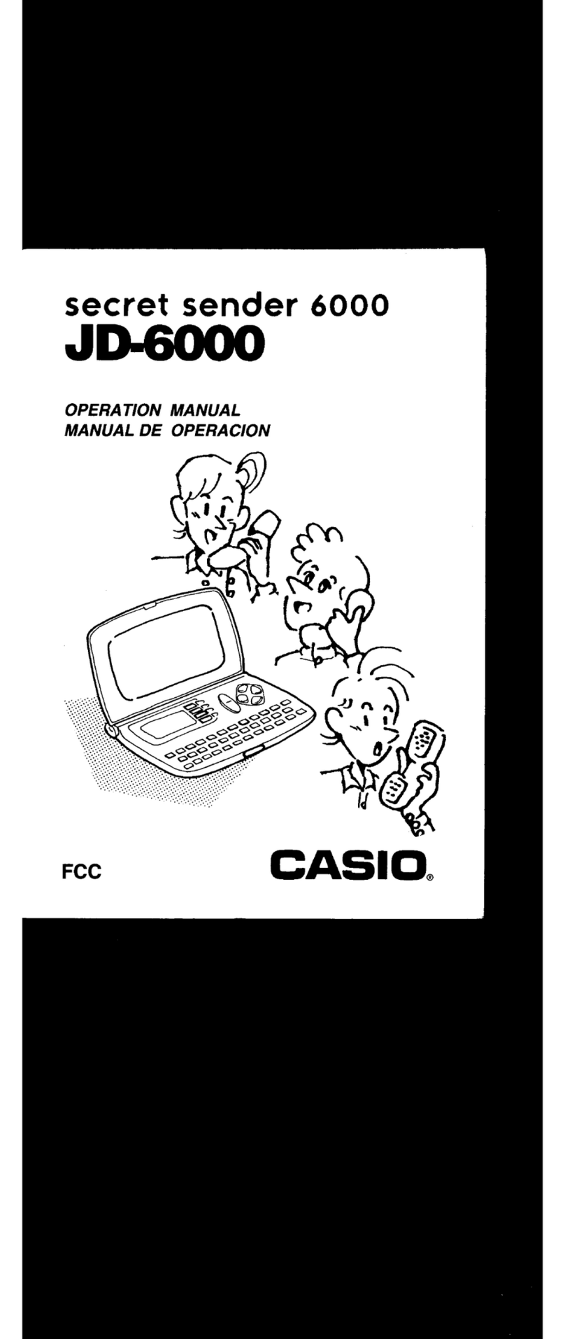Casio JD-6000 User manual Casio JD-6000 User manual