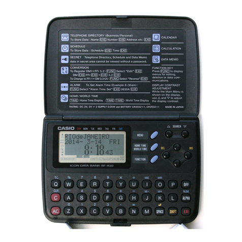 Casio SF-A10 User manual Casio SF-A10 User manual