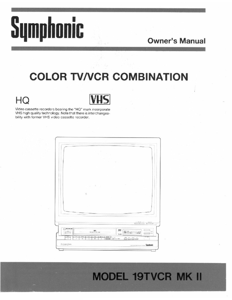 Symphonic Symphonic 19TVCR MK II owner's manual