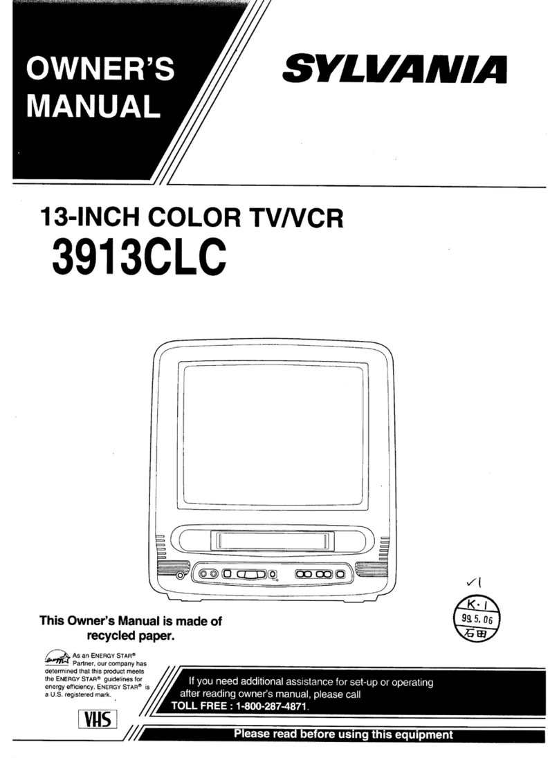 Sylvania 3913CLC owner's manual