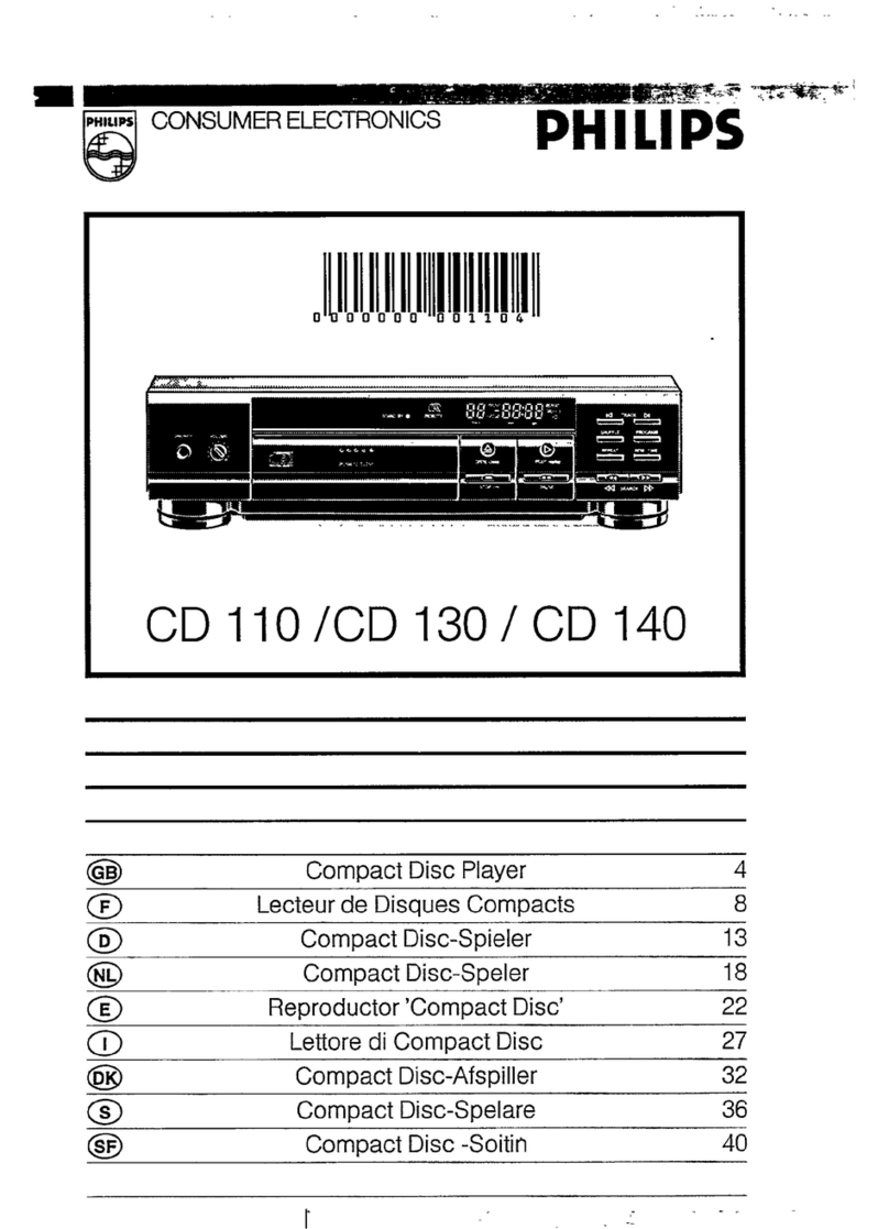 Philips CD 110 User manual