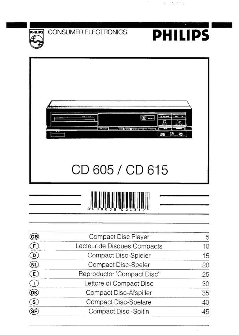 Philips CD 605 manual