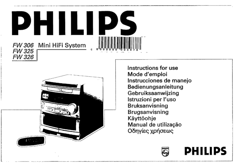Philips FW 306 User manual