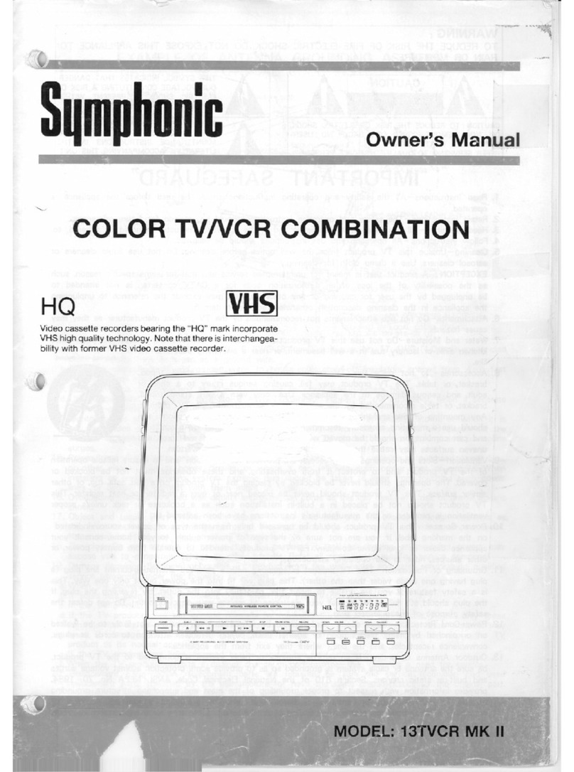 Symphonic Symphonic 13TVCR MK II User manual Symphonic Symphonic 13TVCR MK II User manual