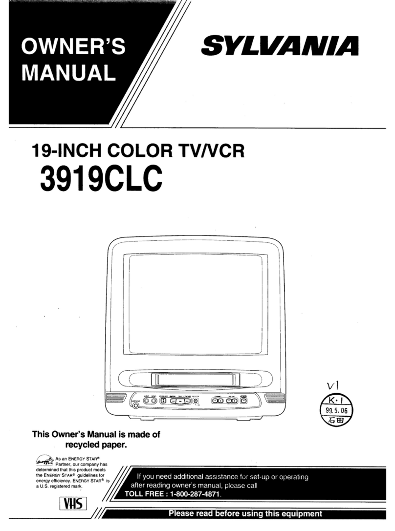 Sylvania 3919CLC owner's manual