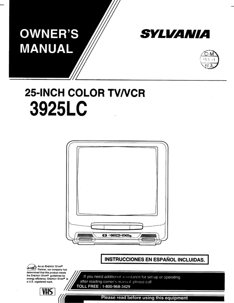 Sylvania 3925LC owner's manual