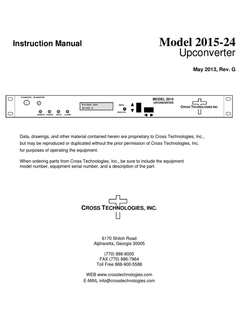 Cross Technologies 2015-24 instruction manual
