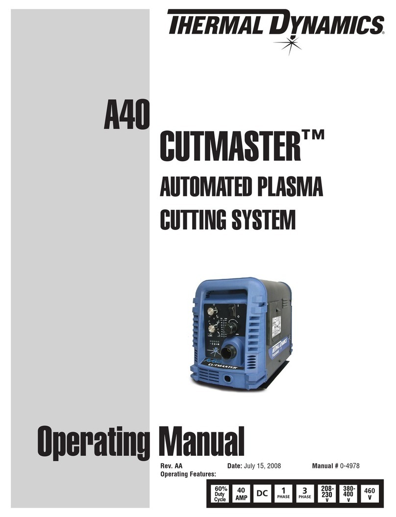 Thermal Dynamics A40 User manual