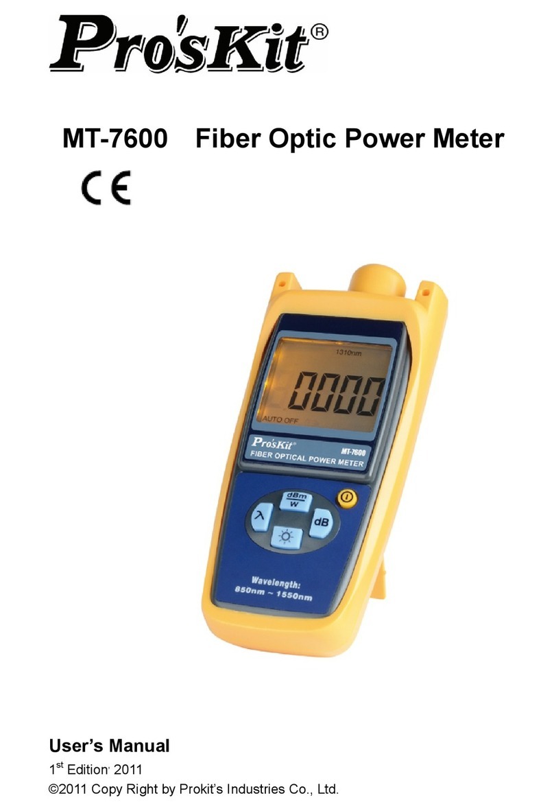 Pro's Kit MT-7600 user manual