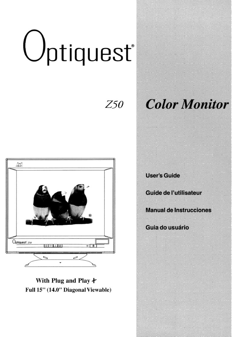 ViewSonic Optiquest Z50 User manual
