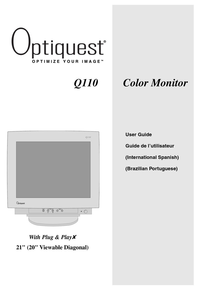 ViewSonic Optiquest Z110 User manual