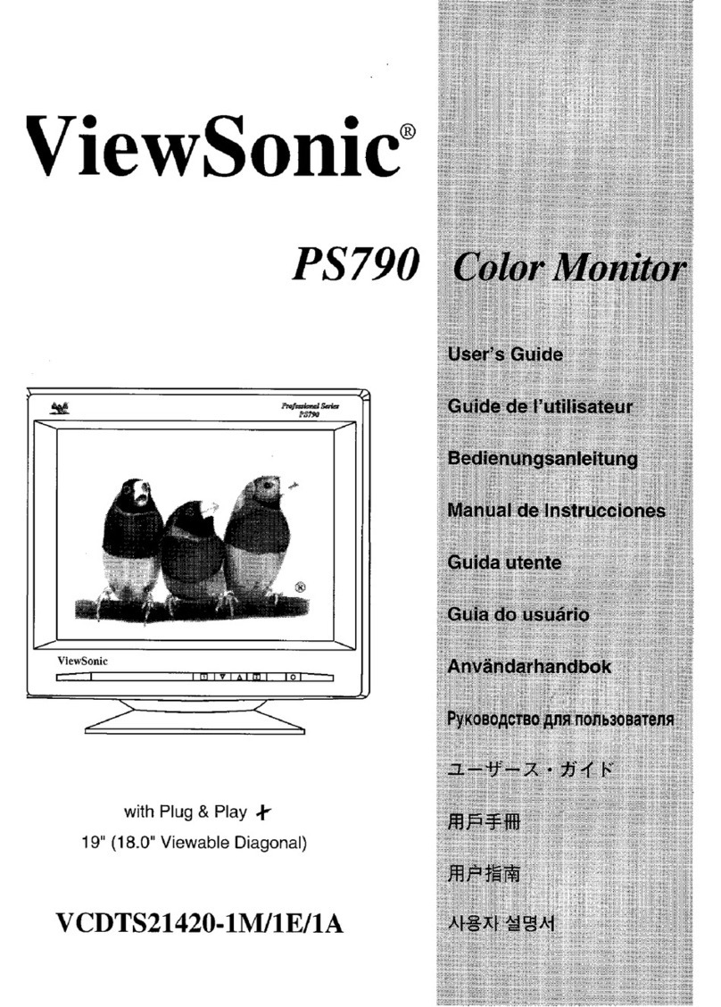 ViewSonic PS790 User manual ViewSonic PS790 User manual