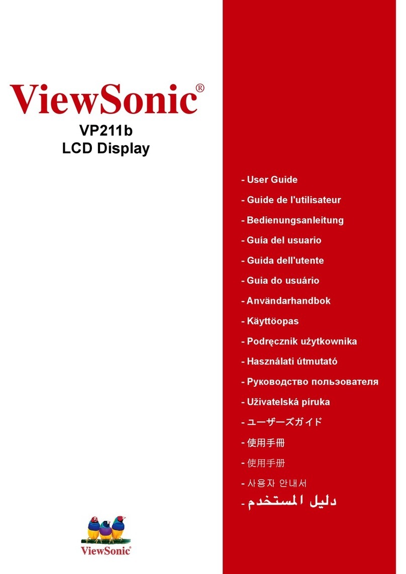 ViewSonic VP211B - 21.3" LCD Monitor User manual