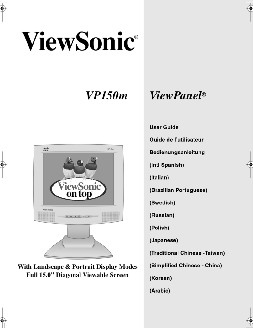ViewSonic ViewPanel VP150m User manual