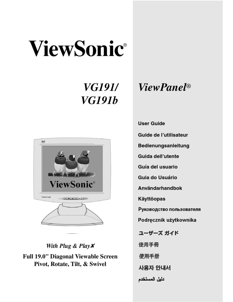 ViewSonic ViewPanel VG191 User manual