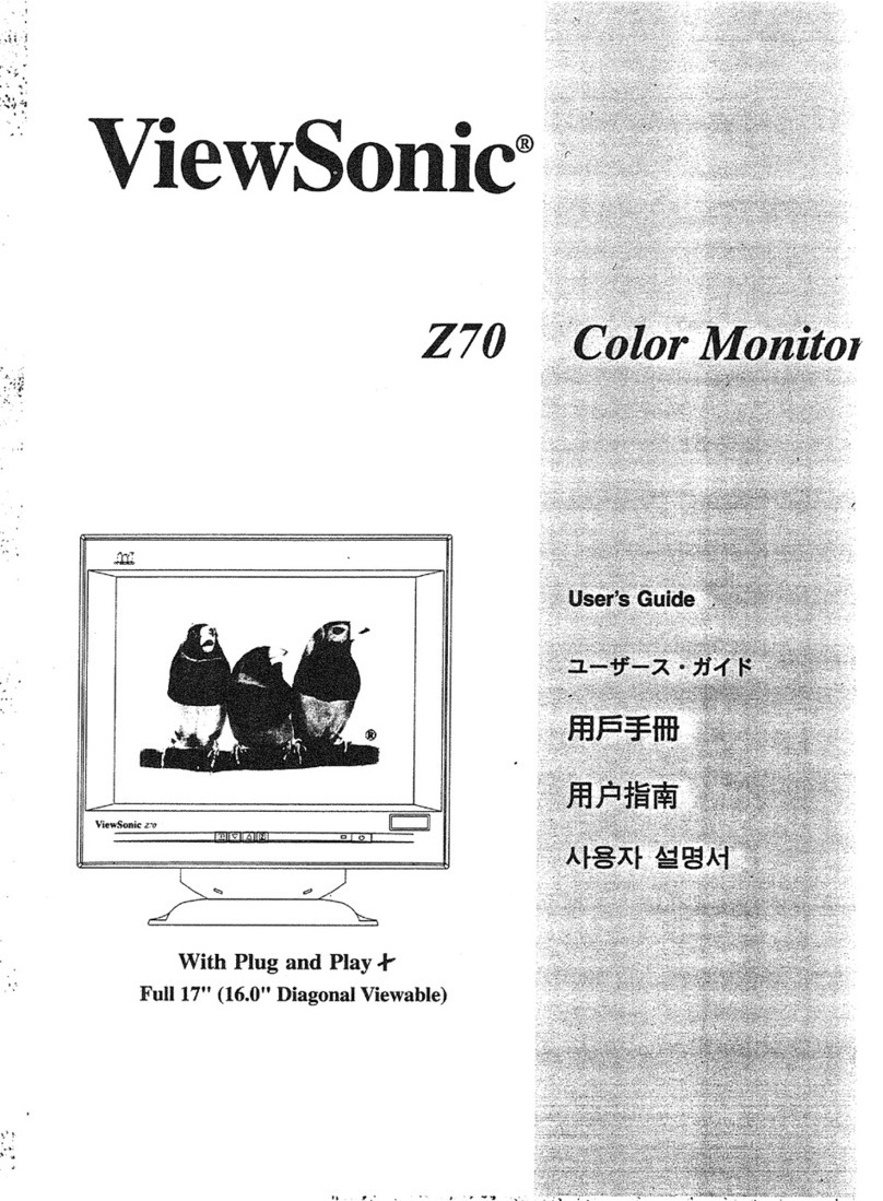 ViewSonic Z70 User manual