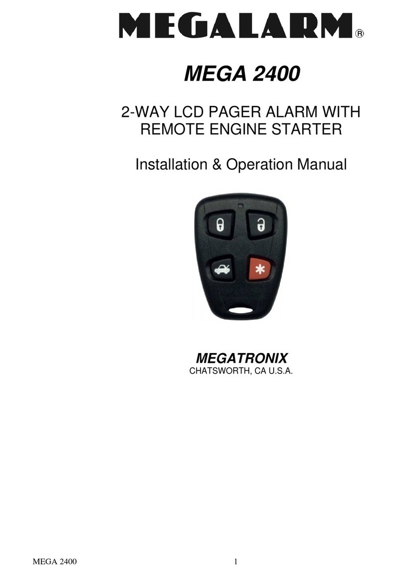 MEGATRONIX Megalarm MEGA 2400 Installation & operation manual MEGATRONIX Megalarm MEGA 2400 Installation & operation manual
