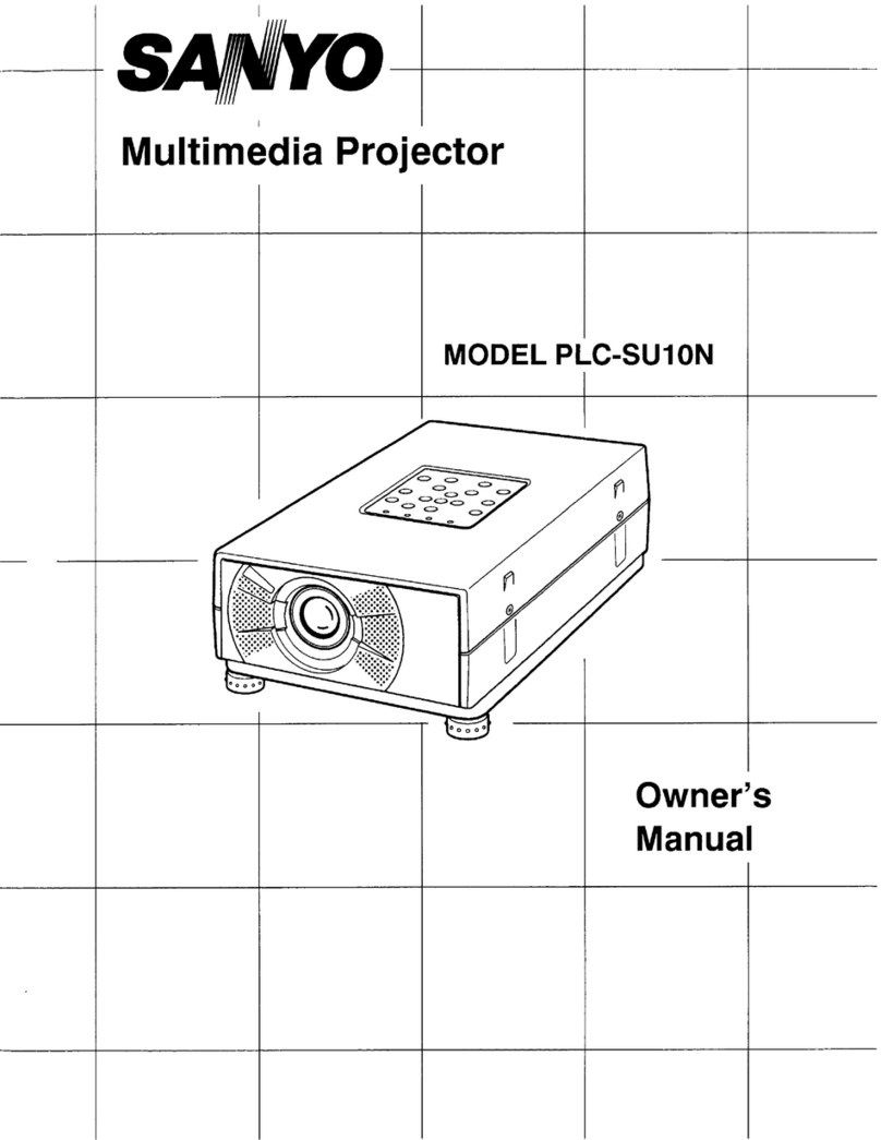 Sanyo PLC-SU10N owner's manual